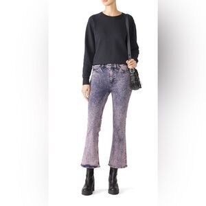 Anthro x M.i.h Women's Distressed acid wash Purple Jeans. 27